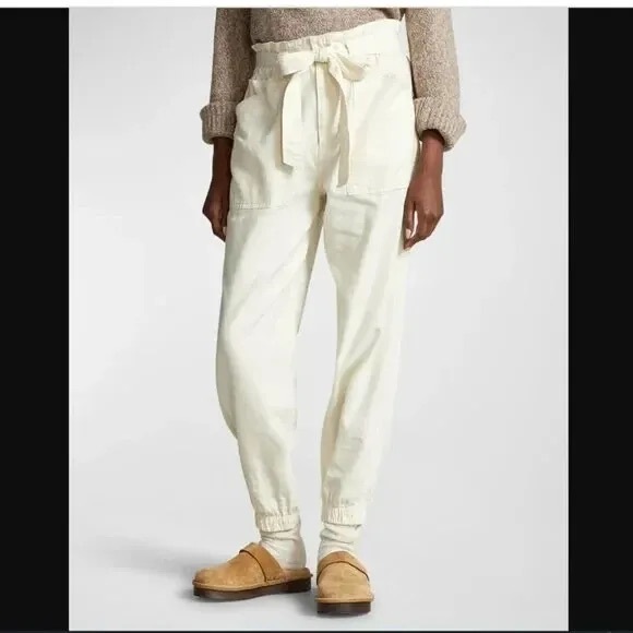 POLO RALPH LAUREN - Belted Denim Straight-Leg Jogger Pant - NWT - SZ 25 - Picture 1 of 5